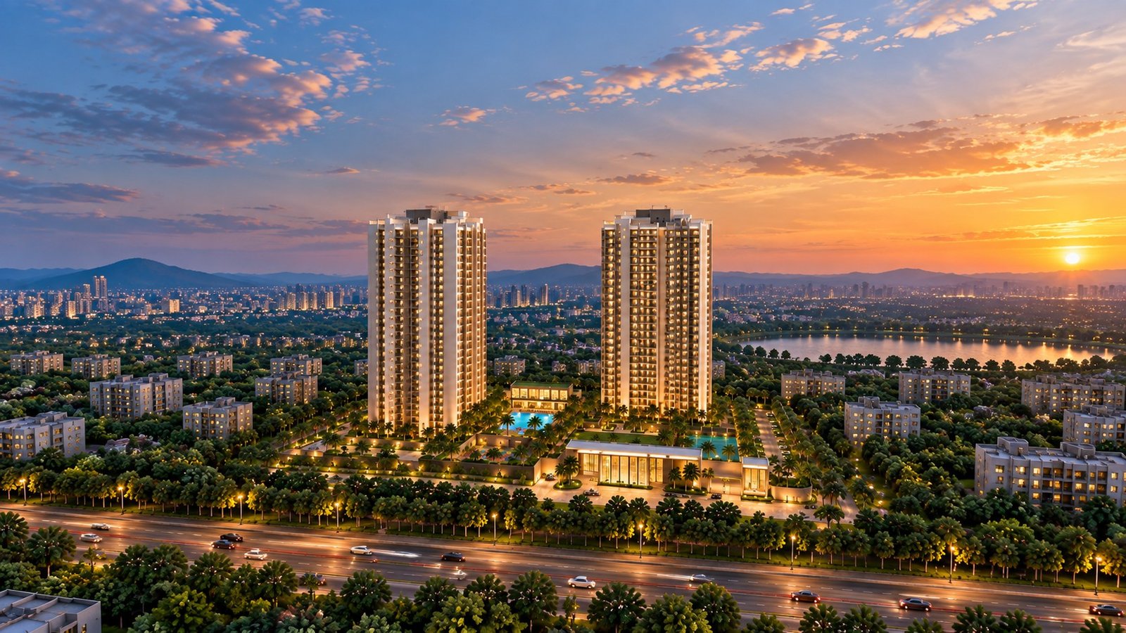 Arvind Goregaon West project aerial view