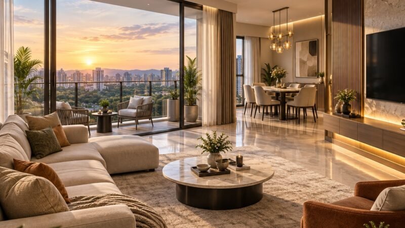 Arvind Goregaon West living and dining area